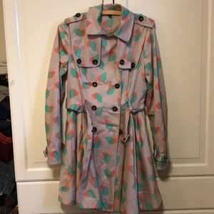 Top shop leaf trench coat. Size 8